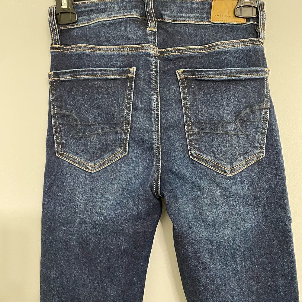American Eagle Super Hi-Rise Jegging Crop Women Size 0 - Picture 5 of 9